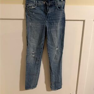 Lucky Brand Distressed Blue MomJeans